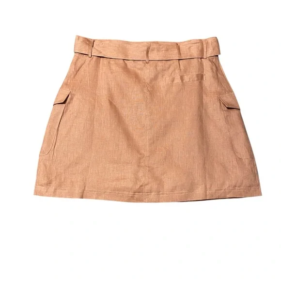 NWT MINKPINK Linen Mini Skirt - Picture 5 of 5